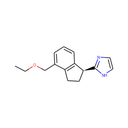 CCOCc1cccc2c1CC[C@@H]2c1ncc[nH]1 ZINC000040402634