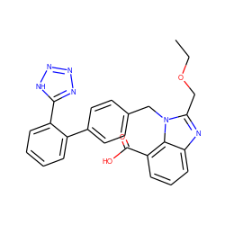 CCOCc1nc2cccc(C(=O)O)c2n1Cc1ccc(-c2ccccc2-c2nnn[nH]2)cc1 ZINC000013832274