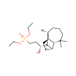 CCOP(=O)(CC[C@@H](O)[C@H]1[C@H]2CC[C@@H]3[C@@H]2C(C)(C)CCC[C@]13C)OCC ZINC000101081665