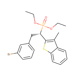 CCOP(=O)(OCC)[C@@H](Cc1cccc(Br)c1)c1sc2ccccc2c1C ZINC000084633277