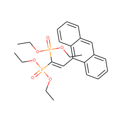 CCOP(=O)(OCC)C(=Cc1c2ccccc2cc2ccccc12)P(=O)(OCC)OCC ZINC001772578199