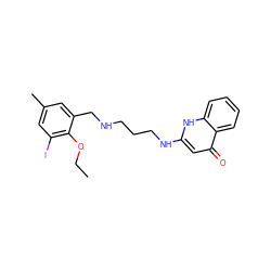 CCOc1c(I)cc(C)cc1CNCCCNc1cc(=O)c2ccccc2[nH]1 ZINC000013487779