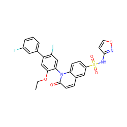 CCOc1cc(-c2cccc(F)c2)c(F)cc1-n1c(=O)ccc2cc(S(=O)(=O)Nc3ccon3)ccc21 ZINC001772573384