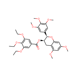 CCOc1cc(C(=O)O[C@@H]2Cc3c(OC)cc(OC)cc3O[C@@H]2c2cc(OC)c(OC)c(OC)c2)cc(OCC)c1OCC ZINC000200350279