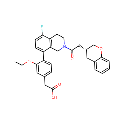 CCOc1cc(CC(=O)O)ccc1-c1ccc(F)c2c1CN(C(=O)C[C@@H]1COc3ccccc3C1)CC2 ZINC000144062314