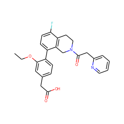 CCOc1cc(CC(=O)O)ccc1-c1ccc(F)c2c1CN(C(=O)Cc1ccccn1)CC2 ZINC000144241767