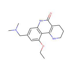 CCOc1cc(CN(C)C)cc2[nH]c(=O)c3c(c12)NCCC3 ZINC000118734339