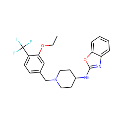 CCOc1cc(CN2CCC(Nc3nc4ccccc4o3)CC2)ccc1C(F)(F)F ZINC000048998239