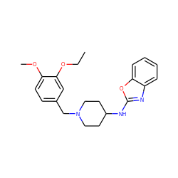 CCOc1cc(CN2CCC(Nc3nc4ccccc4o3)CC2)ccc1OC ZINC000028827112