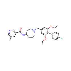 CCOc1cc(CN2CCC[C@H](NC(=O)c3cncc(C)c3)CC2)cc(OCC)c1-c1ccc(F)cc1 ZINC000058487664