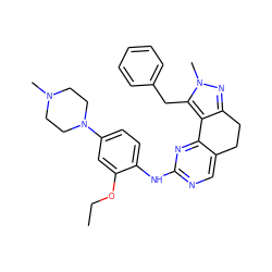 CCOc1cc(N2CCN(C)CC2)ccc1Nc1ncc2c(n1)-c1c(nn(C)c1Cc1ccccc1)CC2 ZINC000143102767