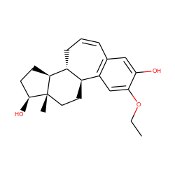 CCOc1cc2c(cc1O)C=CC[C@@H]1[C@@H]2CC[C@]2(C)[C@@H](O)CC[C@@H]12 ZINC000013809110