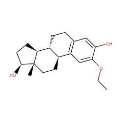 CCOc1cc2c(cc1O)CC[C@@H]1[C@@H]2CC[C@]2(C)[C@@H](O)CC[C@@H]12 ZINC000005841368