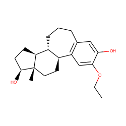 CCOc1cc2c(cc1O)CCC[C@@H]1[C@@H]2CC[C@]2(C)[C@@H](O)CC[C@@H]12 ZINC000013809103