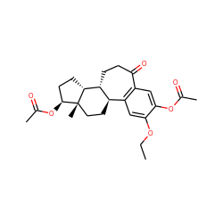 CCOc1cc2c(cc1OC(C)=O)C(=O)CC[C@@H]1[C@@H]2CC[C@]2(C)[C@@H](OC(C)=O)CC[C@H]12 ZINC000006004674