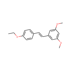 CCOc1ccc(/C=C/c2cc(OC)cc(OC)c2)cc1 ZINC000013607302