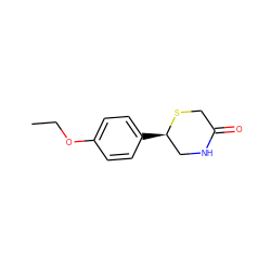 CCOc1ccc([C@@H]2CNC(=O)CS2)cc1 ZINC000045358274