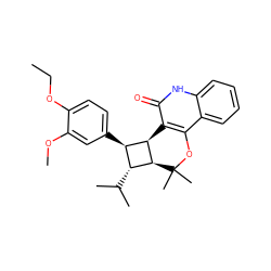 CCOc1ccc([C@H]2[C@H]3c4c(c5ccccc5[nH]c4=O)OC(C)(C)[C@H]3[C@@H]2C(C)C)cc1OC ZINC000169334511