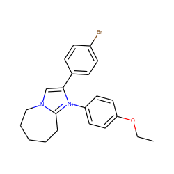 CCOc1ccc(-[n+]2c(-c3ccc(Br)cc3)cn3c2CCCCC3)cc1 ZINC000015953116