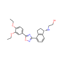 CCOc1ccc(-c2nc(-c3cccc4c3CC[C@@H]4NCCO)no2)cc1OCC ZINC000044018870