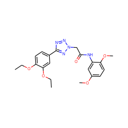 CCOc1ccc(-c2nnn(CC(=O)Nc3cc(OC)ccc3OC)n2)cc1OCC ZINC000000932010