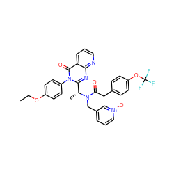 CCOc1ccc(-n2c([C@@H](C)N(Cc3ccc[n+]([O-])c3)C(=O)Cc3ccc(OC(F)(F)F)cc3)nc3ncccc3c2=O)cc1 ZINC000049802143