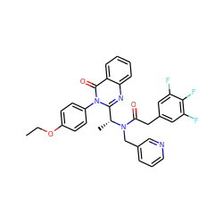 CCOc1ccc(-n2c([C@@H](C)N(Cc3cccnc3)C(=O)Cc3cc(F)c(F)c(F)c3)nc3ccccc3c2=O)cc1 ZINC000049777731