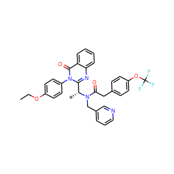 CCOc1ccc(-n2c([C@@H](C)N(Cc3cccnc3)C(=O)Cc3ccc(OC(F)(F)F)cc3)nc3ccccc3c2=O)cc1 ZINC000028707856