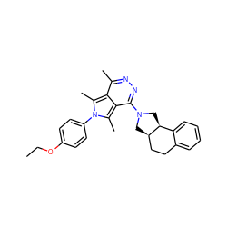 CCOc1ccc(-n2c(C)c3c(C)nnc(N4C[C@@H]5CCc6ccccc6[C@@H]5C4)c3c2C)cc1 ZINC000028569133