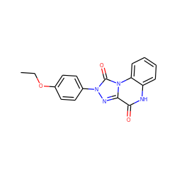 CCOc1ccc(-n2nc3c(=O)[nH]c4ccccc4n3c2=O)cc1 ZINC000013580739