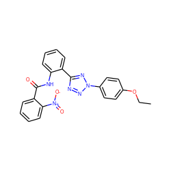 CCOc1ccc(-n2nnc(-c3ccccc3NC(=O)c3ccccc3[N+](=O)[O-])n2)cc1 ZINC001772589930