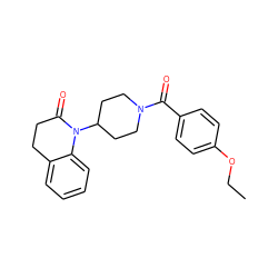 CCOc1ccc(C(=O)N2CCC(N3C(=O)CCc4ccccc43)CC2)cc1 ZINC000013832043