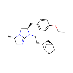 CCOc1ccc(C[C@@H]2CN3C(=NC[C@@H]3C)N2CC[C@@H]2C[C@H]3CC[C@H]2C3)cc1 ZINC000253867381