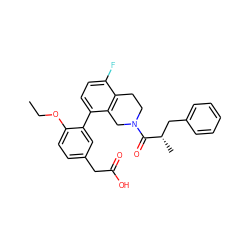 CCOc1ccc(CC(=O)O)cc1-c1ccc(F)c2c1CN(C(=O)[C@@H](C)Cc1ccccc1)CC2 ZINC000144038591