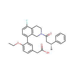 CCOc1ccc(CC(=O)O)cc1-c1ccc(F)c2c1CN(C(=O)C[C@@H](C)c1ccccc1)CC2 ZINC000143977573