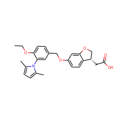 CCOc1ccc(COc2ccc3c(c2)OC[C@@H]3CC(=O)O)cc1-n1c(C)ccc1C ZINC000653724804