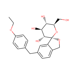 CCOc1ccc(Cc2ccc3c(c2)[C@]2(OC3)O[C@H](CO)[C@@H](O)[C@H](O)[C@H]2O)cc1 ZINC000035932626