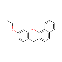 CCOc1ccc(Cc2ccc3ccccc3c2O)cc1 ZINC000027205568