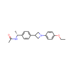 CCOc1ccc(N2CC(c3ccc([C@@H](C)NC(C)=O)cc3)C2)cc1 ZINC000149974942