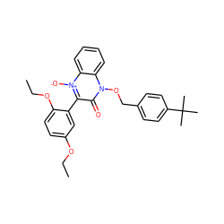 CCOc1ccc(OCC)c(-c2c(=O)n(OCc3ccc(C(C)(C)C)cc3)c3ccccc3[n+]2[O-])c1 ZINC000002864172