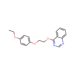 CCOc1ccc(OCCOc2ncnc3ccccc23)cc1 ZINC000006079011