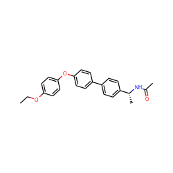 CCOc1ccc(Oc2ccc(-c3ccc([C@@H](C)NC(C)=O)cc3)cc2)cc1 ZINC000045245874