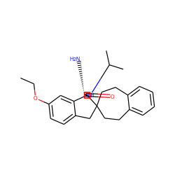 CCOc1ccc2c(c1)[C@@]1(N[C@H](N)N(C(C)C)C1=O)C1(CCc3ccccc3CC1)C2 ZINC001772645410