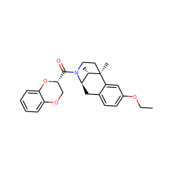 CCOc1ccc2c(c1)[C@]1(C)CCN(C(=O)[C@@H]3COc4ccccc4O3)[C@H](C2)[C@@H]1C ZINC000201107094