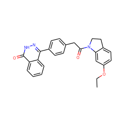 CCOc1ccc2c(c1)N(C(=O)Cc1ccc(-c3n[nH]c(=O)c4ccccc34)cc1)CC2 ZINC000149865513