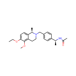 CCOc1ccc2c(c1OC)CCN(Cc1ccc([C@H](C)NC(C)=O)cc1)[C@@H]2C ZINC001772587102