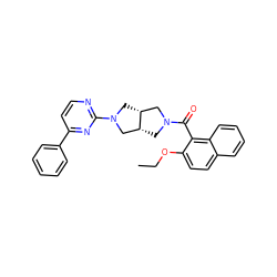 CCOc1ccc2ccccc2c1C(=O)N1C[C@@H]2CN(c3nccc(-c4ccccc4)n3)C[C@@H]2C1 ZINC000116823047