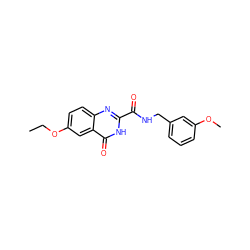 CCOc1ccc2nc(C(=O)NCc3cccc(OC)c3)[nH]c(=O)c2c1 ZINC000204233951