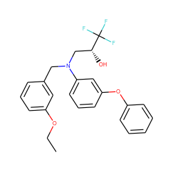 CCOc1cccc(CN(C[C@@H](O)C(F)(F)F)c2cccc(Oc3ccccc3)c2)c1 ZINC000013490900