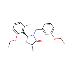 CCOc1cccc(CN2C(=O)[C@H](C)C[C@H]2c2c(F)cccc2OCC)c1 ZINC000167581717